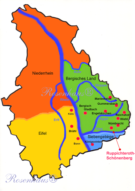 Landkarte Bergisches Land Landkarte Bergisches Land